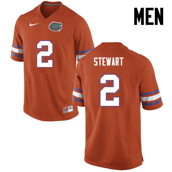 Florida Gators Men #2 Brad Stewart College Football Orange